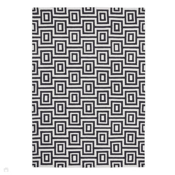 Labyrinth White/Black Rug-Origins-Rug Love - The Most Loved Rug Store